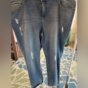 Ruff Hewn plus size womens 22 average skinny distressed jean excellent condition